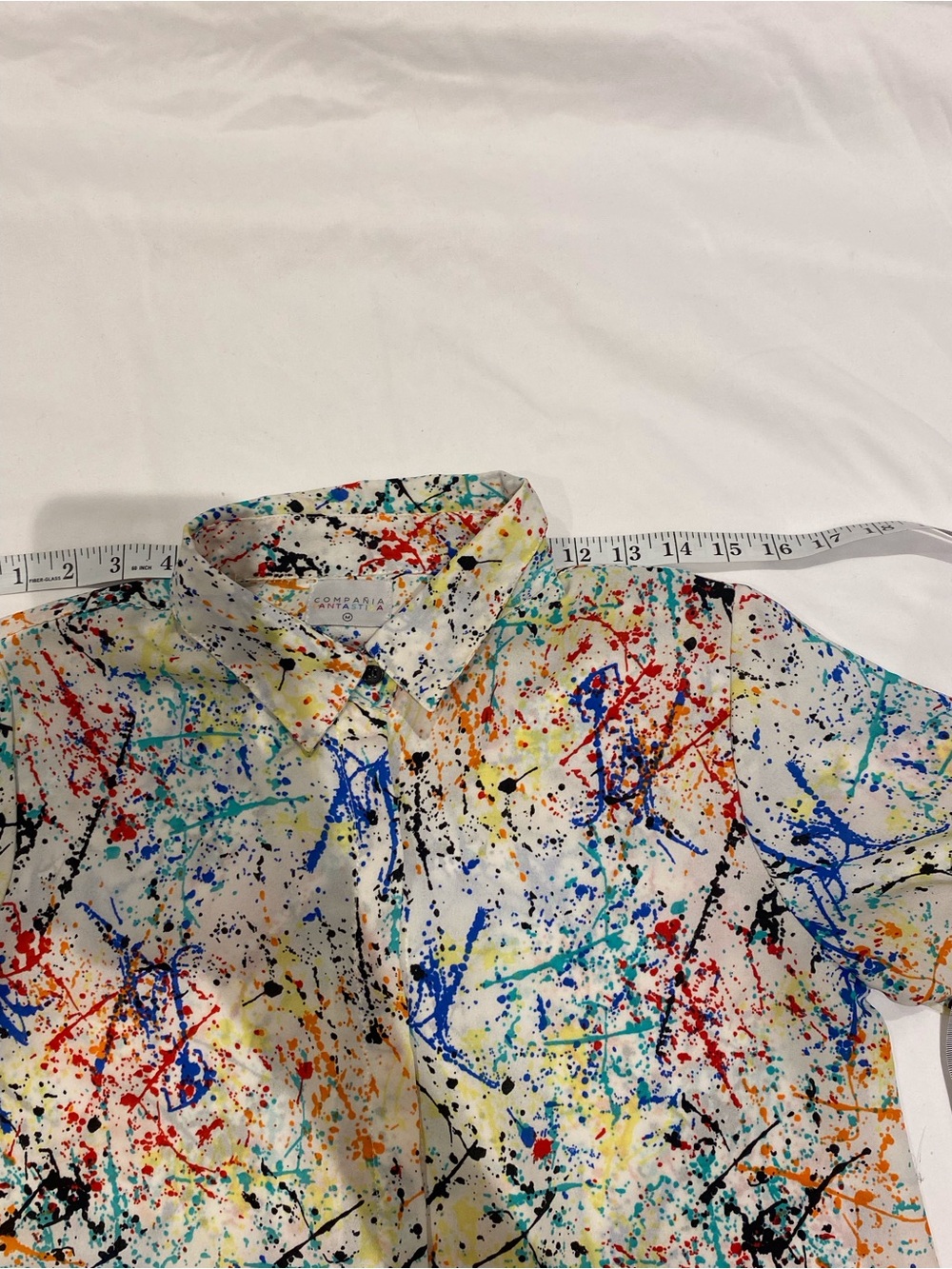 Paint-Splash Button-Up Shirt - Picture 3 of 6